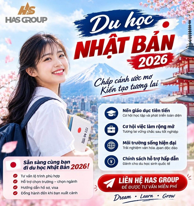 Du học Nhật Bản 2026: Điều kiện, chi phí và lộ trình mới nhất