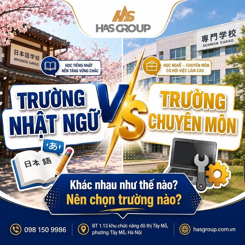 Trường Nhật ngữ với trường chuyên môn: Khác nhau như thế nào? Nên học trường nào?