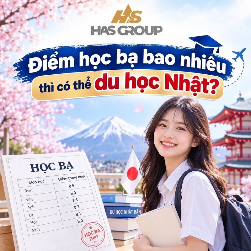 Điểm học bạ bao nhiêu thì có thể du học Nhật Bản? Điều kiện mới nhất