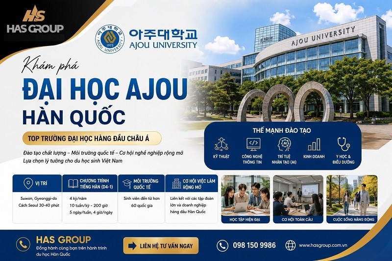 Đại học Ajou Hàn Quốc – Lựa chọn lý tưởng cho du học sinh quốc tế