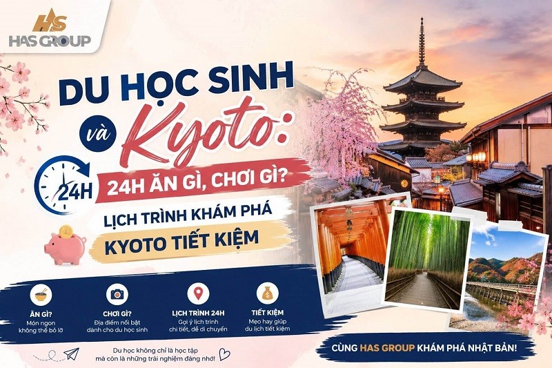 Du học sinh và Kyoto: 24h ăn gì, chơi gì? Lịch trình khám phá Kyoto tiết kiệm
